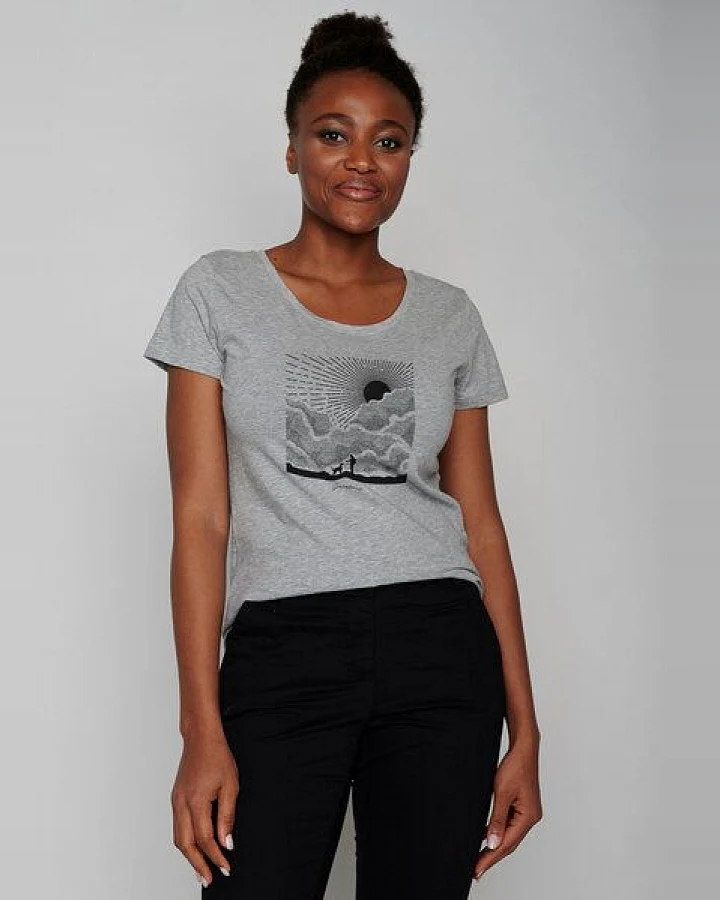 GREENBOMB Nature Buddies Loves - Lässiges T-Shirt aus Bio-Baumwolle / hochwertiger Print / GOTS / Fair & Vegan