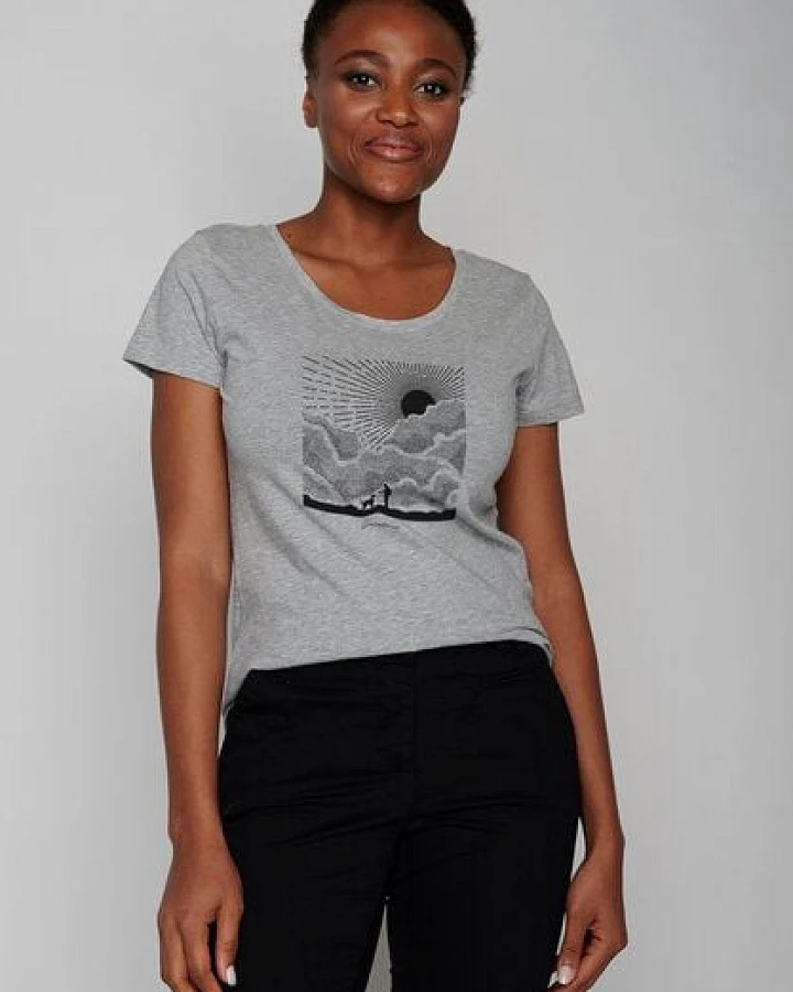 GREENBOMB Nature Buddies Loves - Lässiges T-Shirt aus Bio-Baumwolle / hochwertiger Print / GOTS / Fair & Vegan
