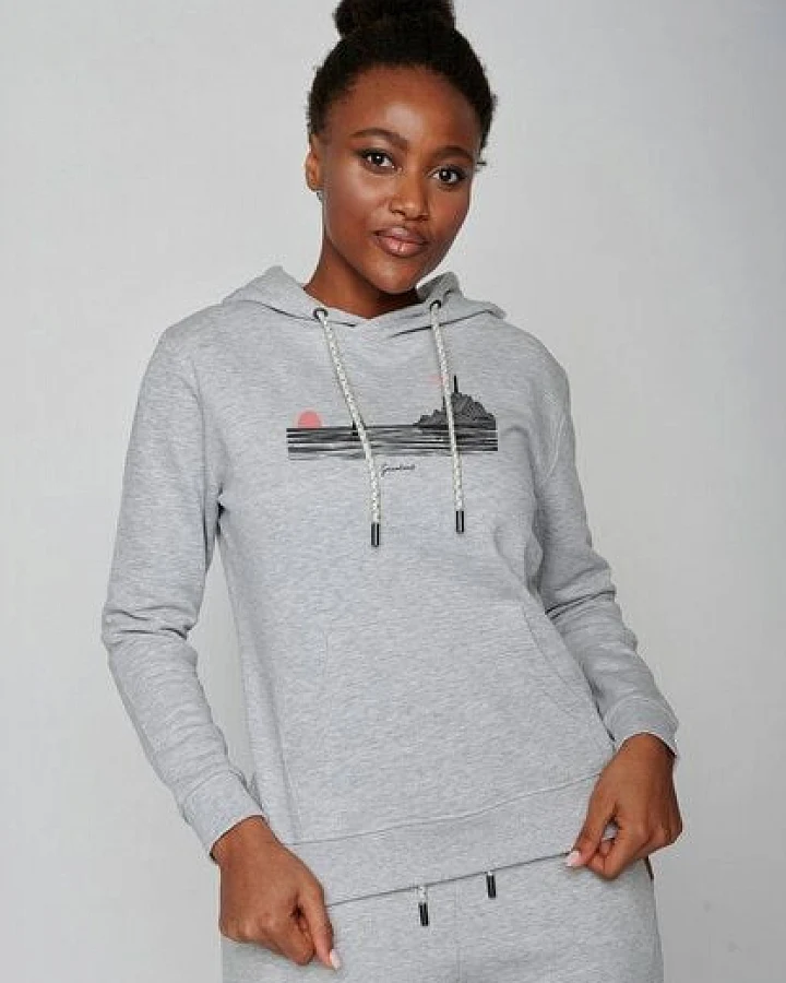GREENBOMB Nature Lighthouse Chipper - Gemütlicher Hoodie aus Bio-Baumwolle / hochwertiger Print / GOTS / Fair & Vegan