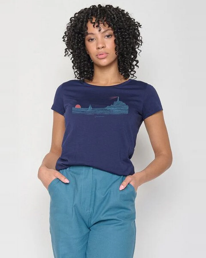 GREENBOMB Nature Lighthouse Loves - Sportliches T-Shirt aus Bio-Baumwolle / hochwertiger Print / GOTS / Fair & Vegan