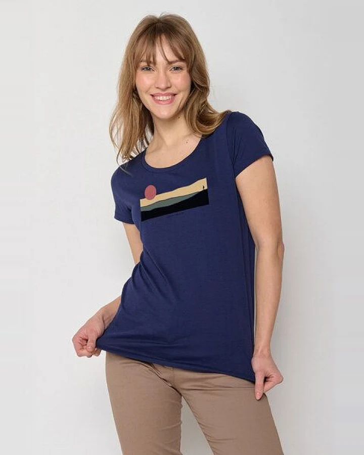 GREENBOMB Nature Pathway Loves - Sportliches T-Shirt aus Bio-Baumwolle / hochwertiger Print / GOTS / Fair & Vegan
