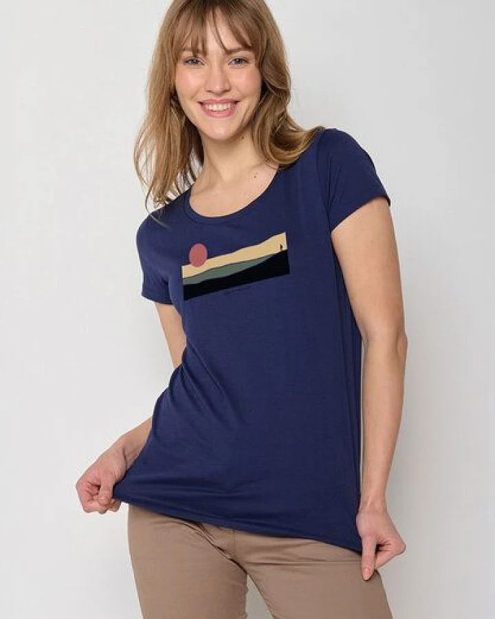 GREENBOMB Nature Pathway Loves - Sportliches T-Shirt aus Bio-Baumwolle / hochwertiger Print / GOTS / Fair & Vegan
