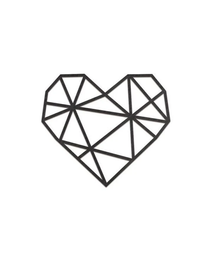 BeWooden Holzdekoration Heart Silhouette – handgefertigte Wanddeko aus Birkenholz
