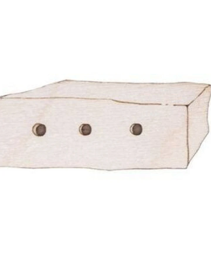 BeWooden Holzbrosche Box for Lamb – handgefertigte Holz-Brosche mit Lamm-Motiv