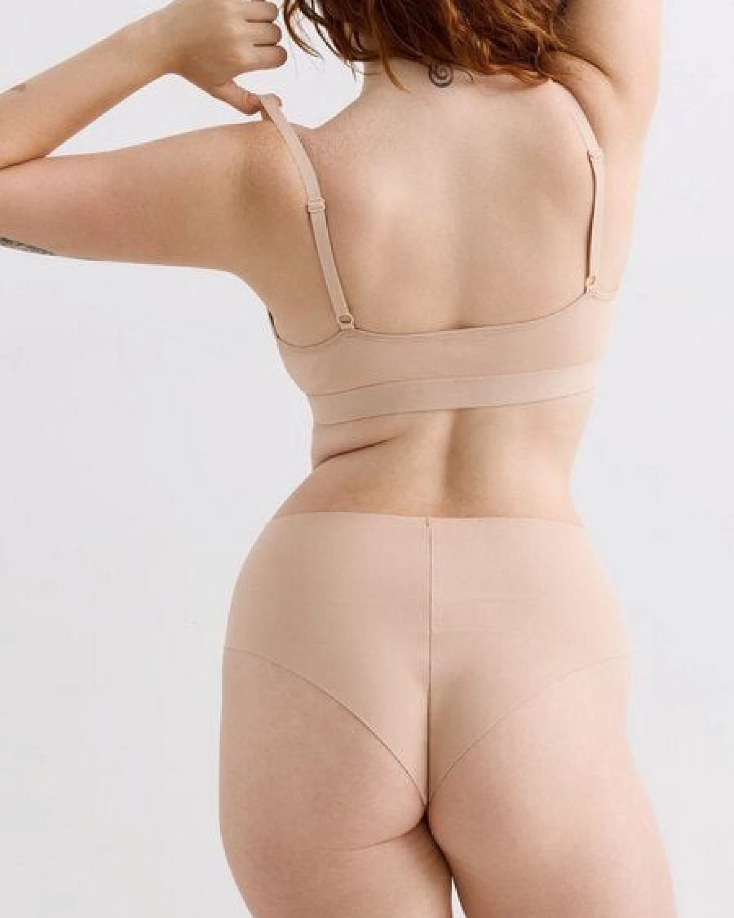 erlich textil Casual Cotton High Waist Brazil String aus Bio-Baumwolle, made in Europe – Ansicht 4