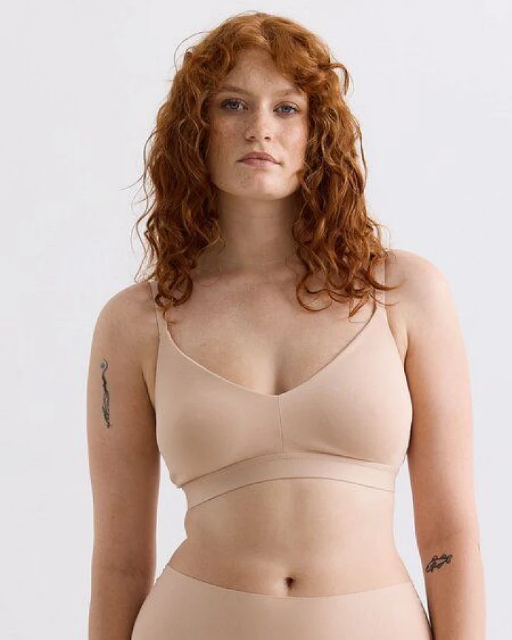 erlich textil Casual Cotton Bralette mit herausnehmbaren Pads aus Bio-Baumwolle, made in Europe