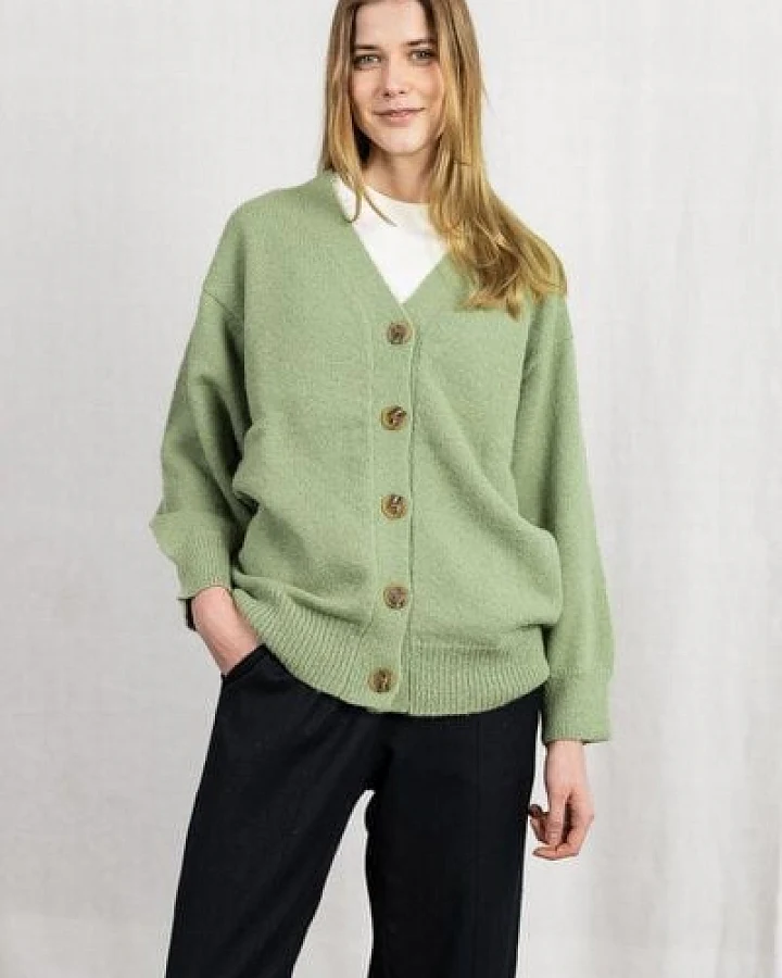 Jyoti - Fair Works Baby-Alpaka Strickcardigan Iquitos