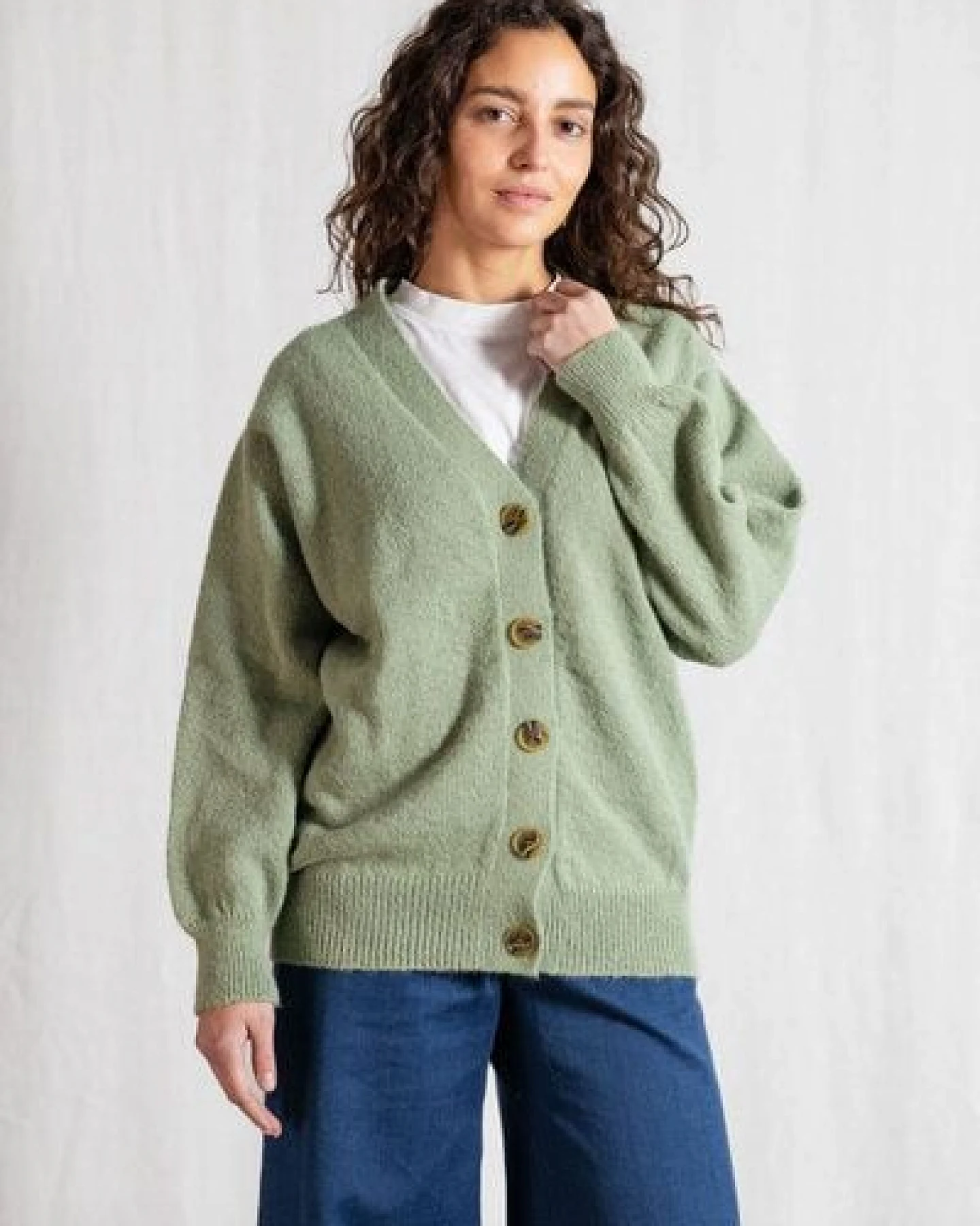 Jyoti - Fair Works Baby-Alpaka Strickcardigan Iquitos – Ansicht 4