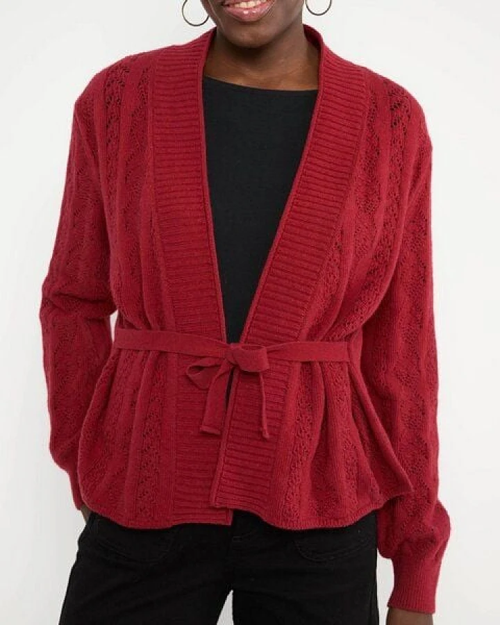 Blutsgeschwister Fine Craft Cocoon Cardigan aus Biobaumwolle und Wolle