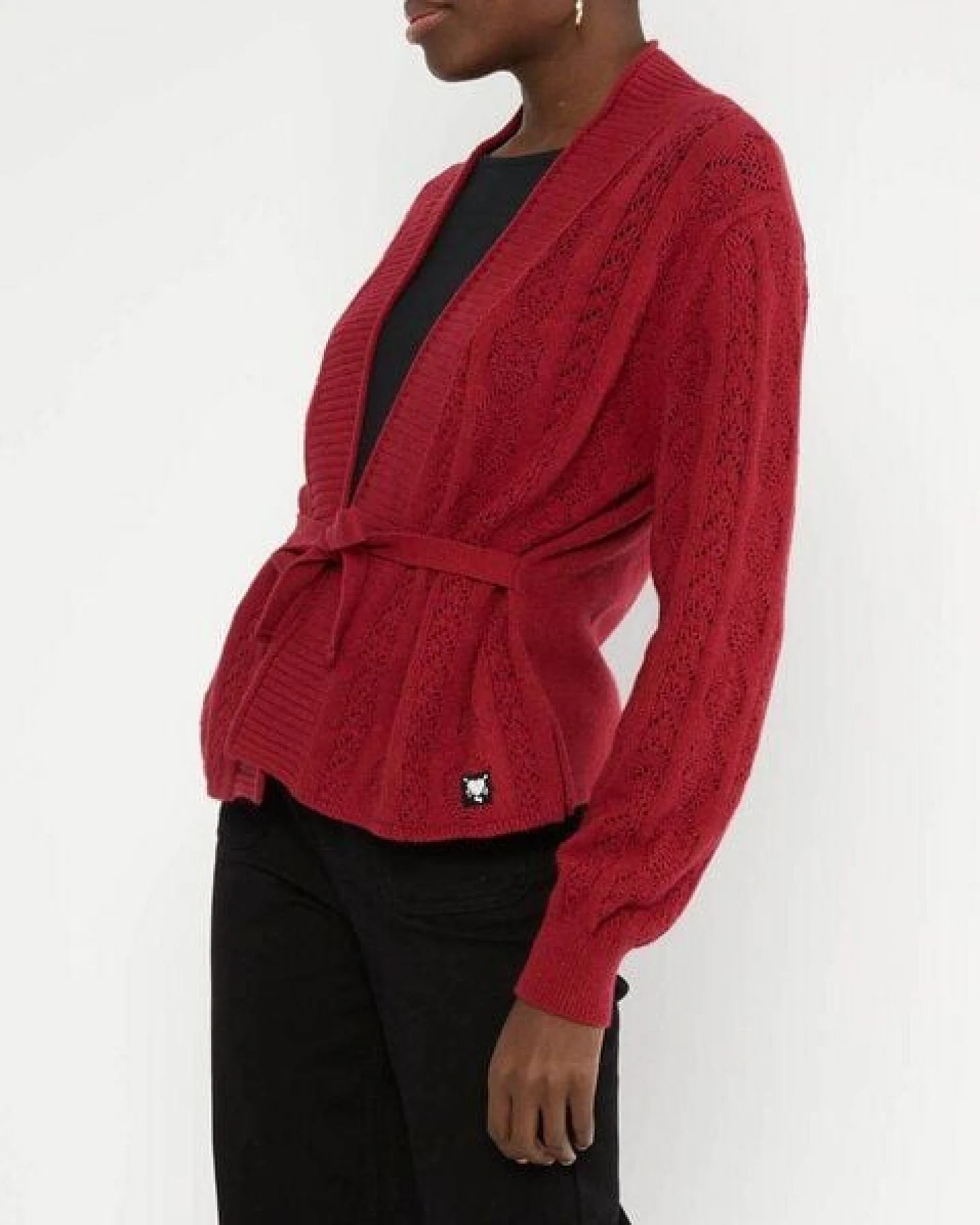 Blutsgeschwister Fine Craft Cocoon Cardigan aus Biobaumwolle und Wolle – Ansicht 3