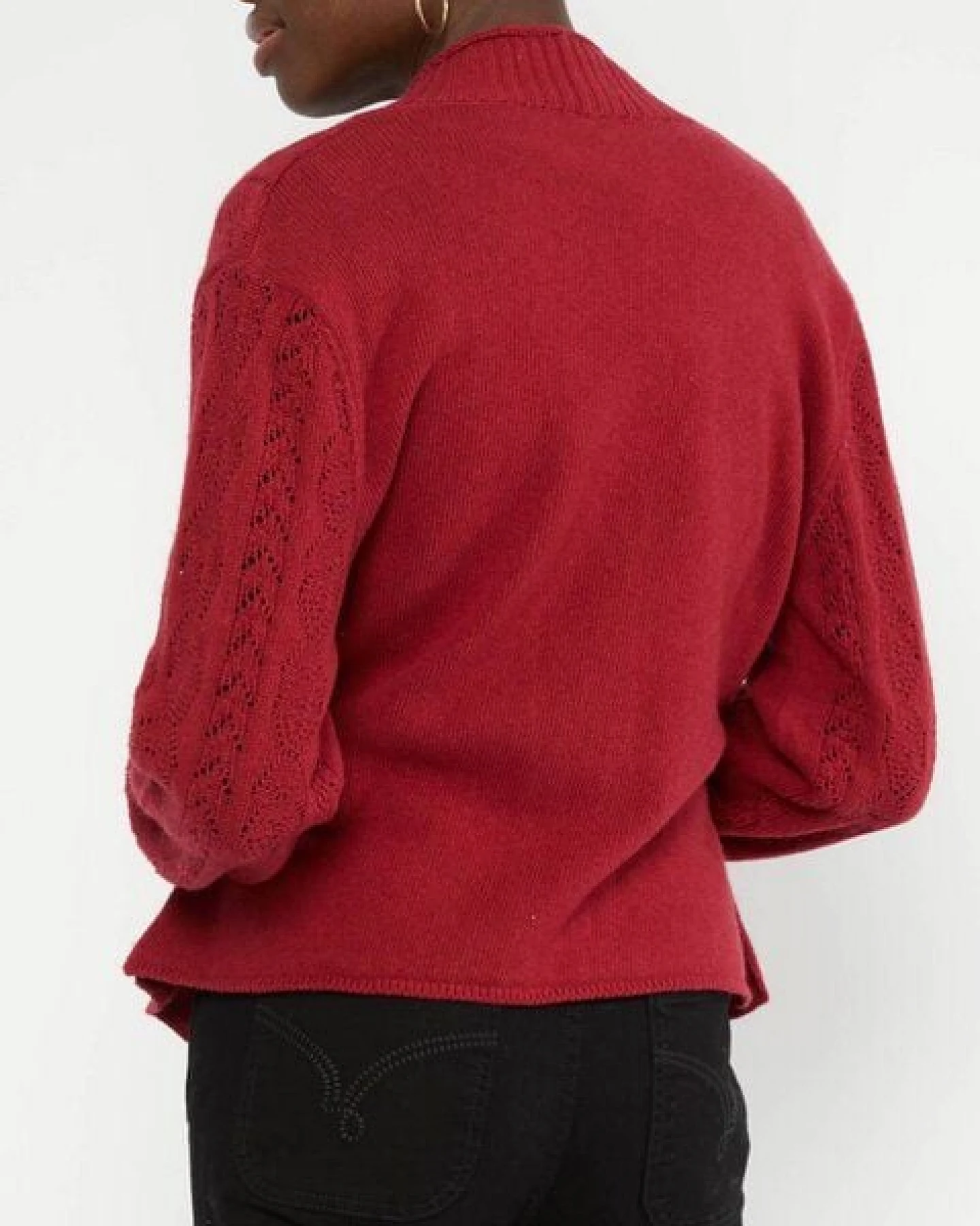 Blutsgeschwister Fine Craft Cocoon Cardigan aus Biobaumwolle und Wolle – Ansicht 4