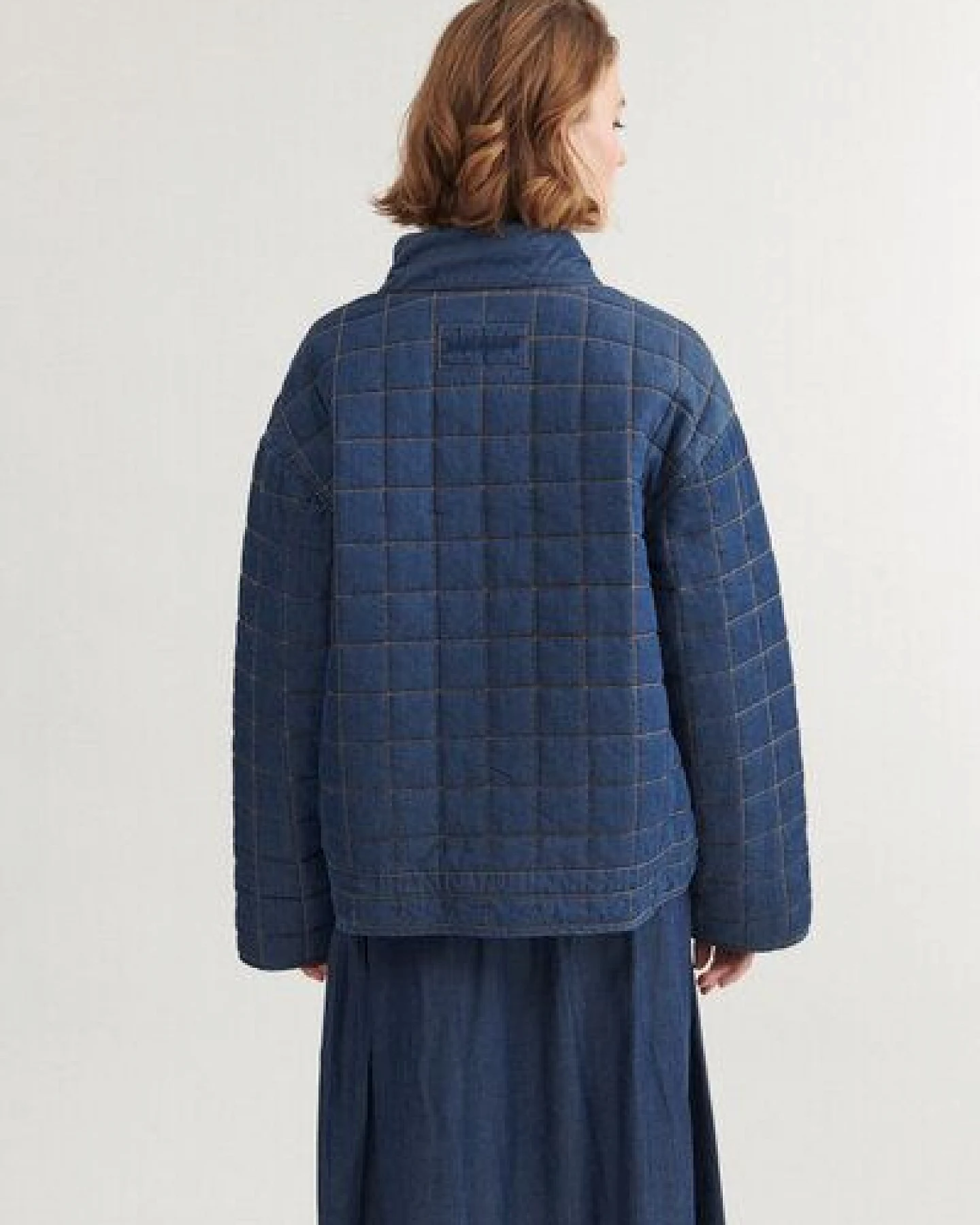 Basic Apparel Bine Denim-Steppjacke – Ansicht 3