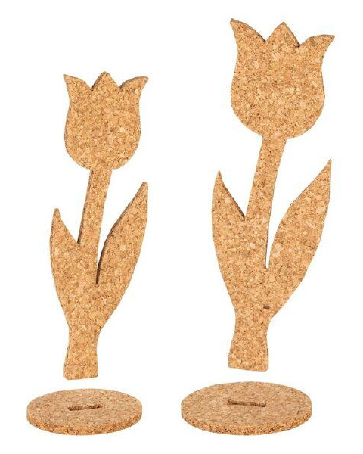 Kork-Deko Kork Tulpen 2er-Set – Aufsteller aus Kork als Osterdeko & Frühlingsgeschenk – Ansicht 2