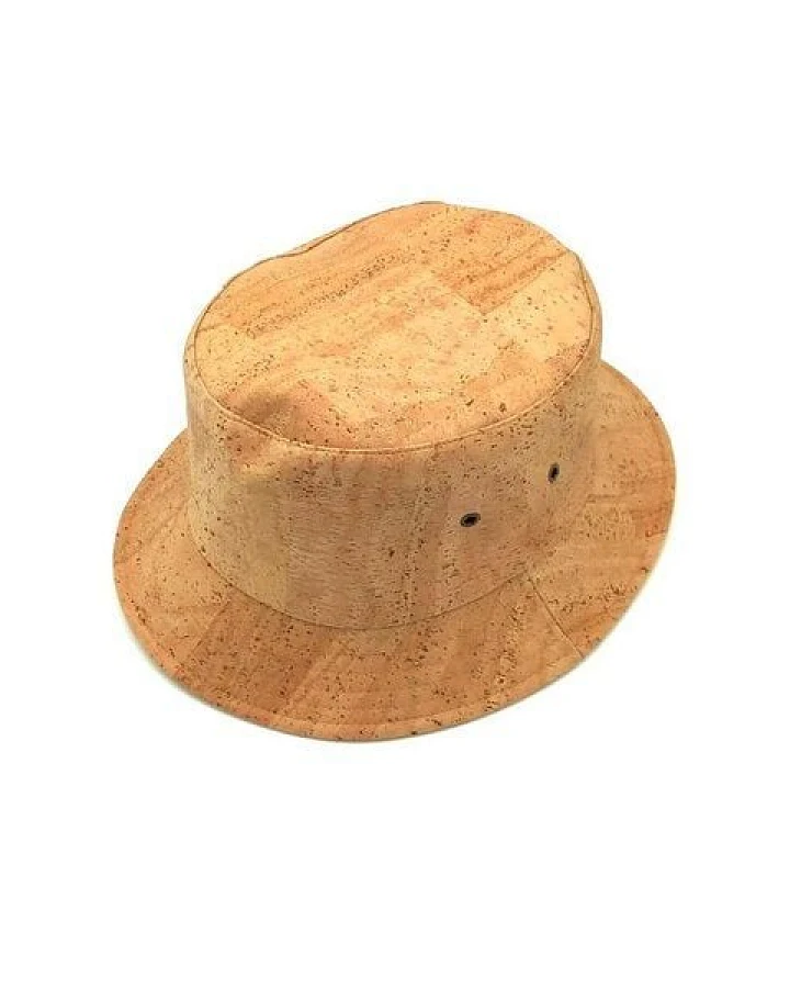 Kork-Deko Beiger Bucket Hat aus Korkstoff – trendiger Anglerhut, nachhaltig & vegan