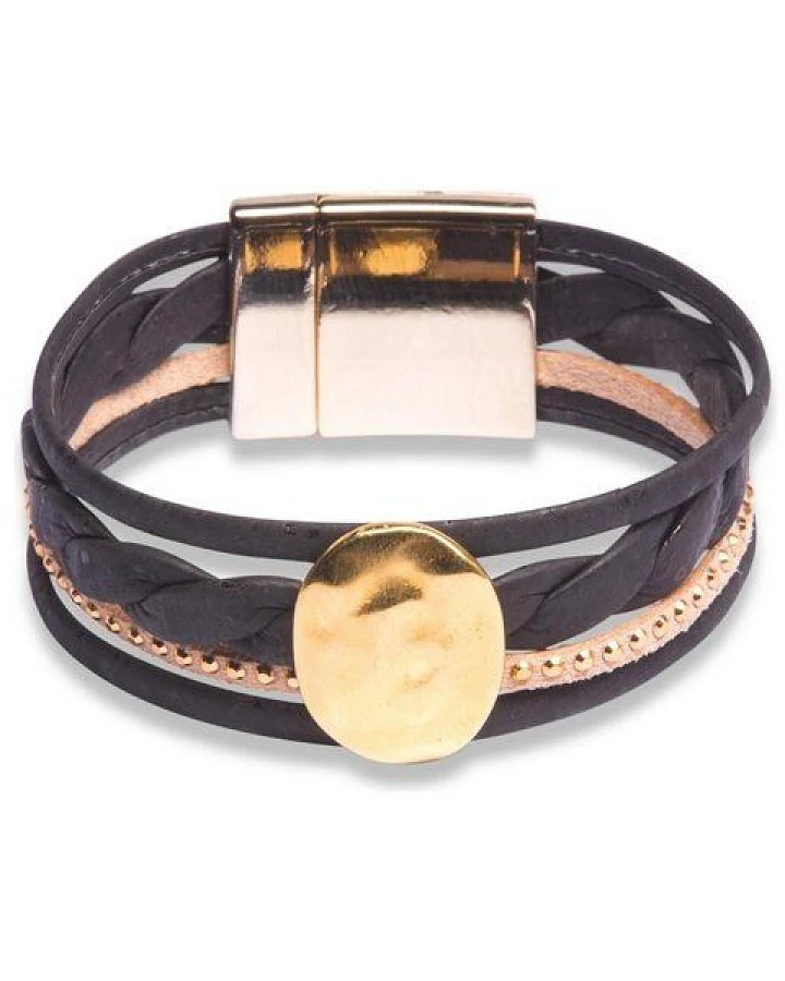 Kork-Deko Elegantes Armband aus Kork mit stilvollem Design – vegan & handgefertigt