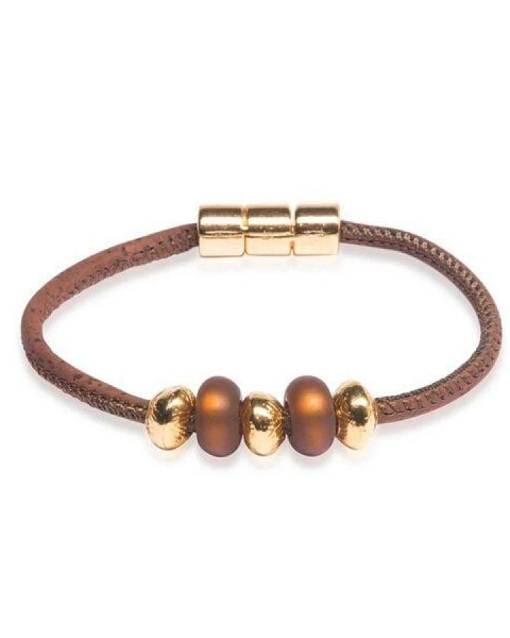 Kork-Deko Schickes Armband aus Naturkork – vegan, handgefertigt & nachhaltig