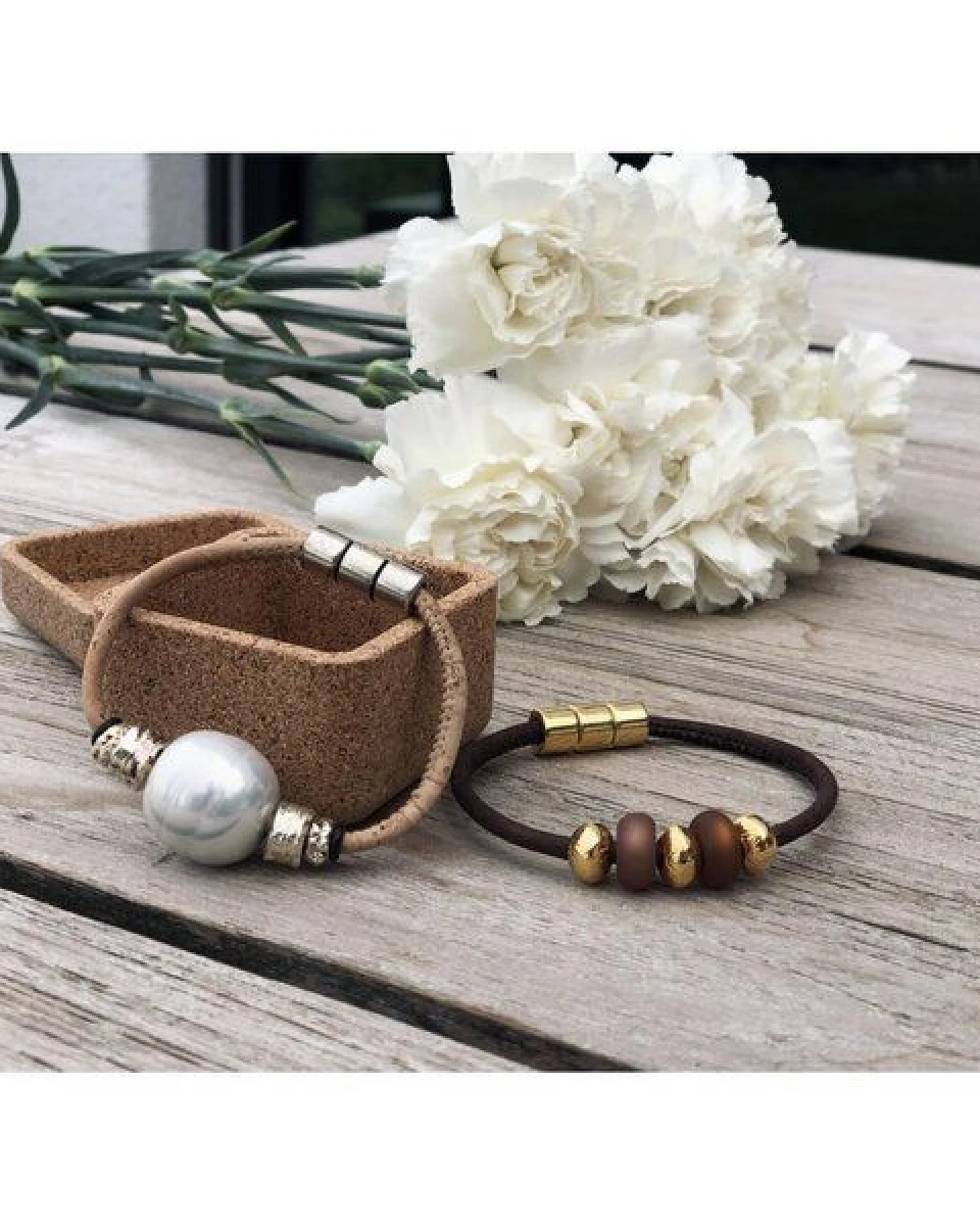 Kork-Deko Schickes Armband aus Naturkork – vegan, handgefertigt & nachhaltig – Ansicht 2