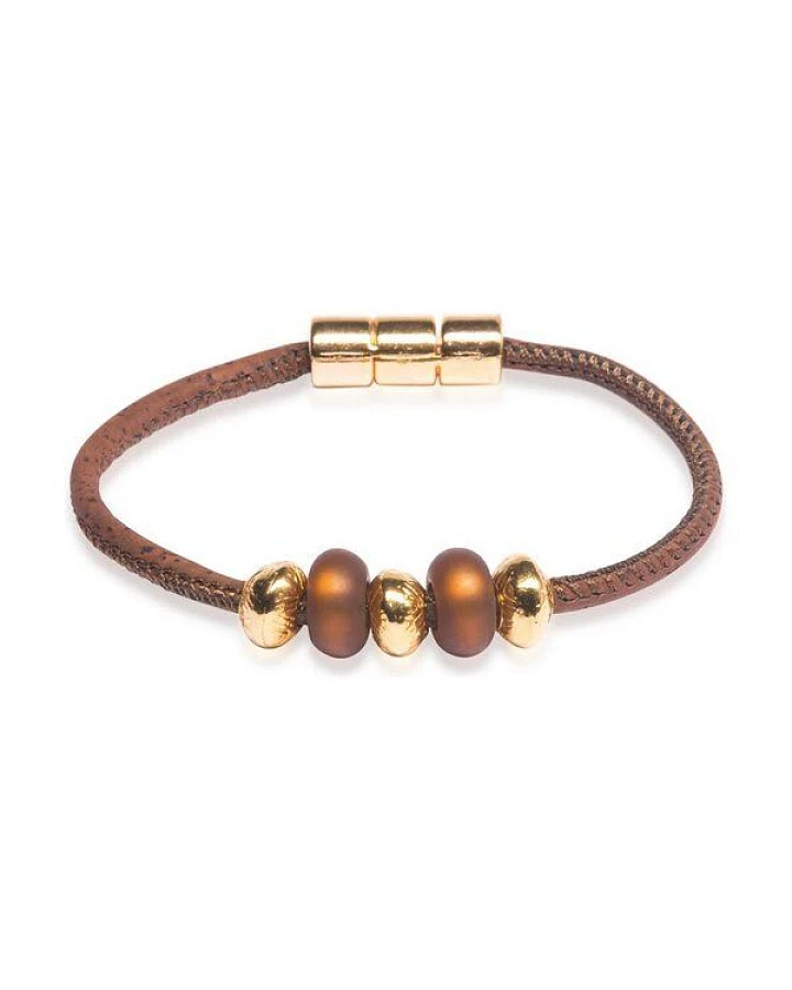 Kork-Deko Schickes Armband aus Kork – vegan & handgefertigt