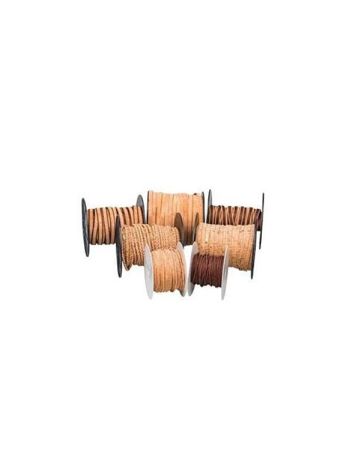 Kork-Deko Korkschnur rund 5 mm Ø rot