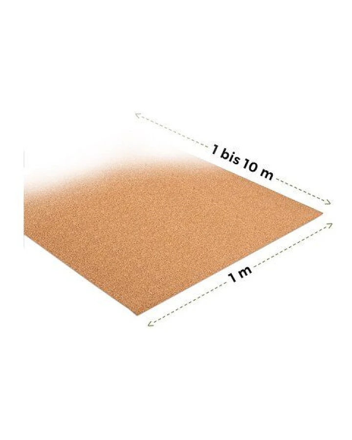 Kork-Deko Rollenkork Trittschalldämmung 4 mm – Meterware, Preis pro m²
