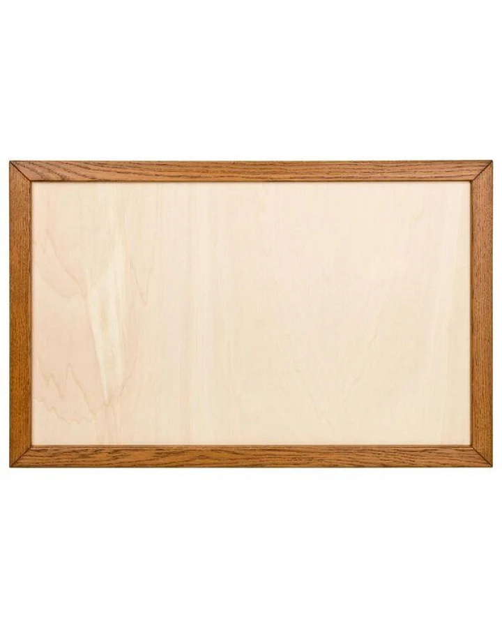Kork-Deko Rahmen 90x60 cm für Pinnwand aus Kork – Eiche hell – DIY Holzrahmen leer