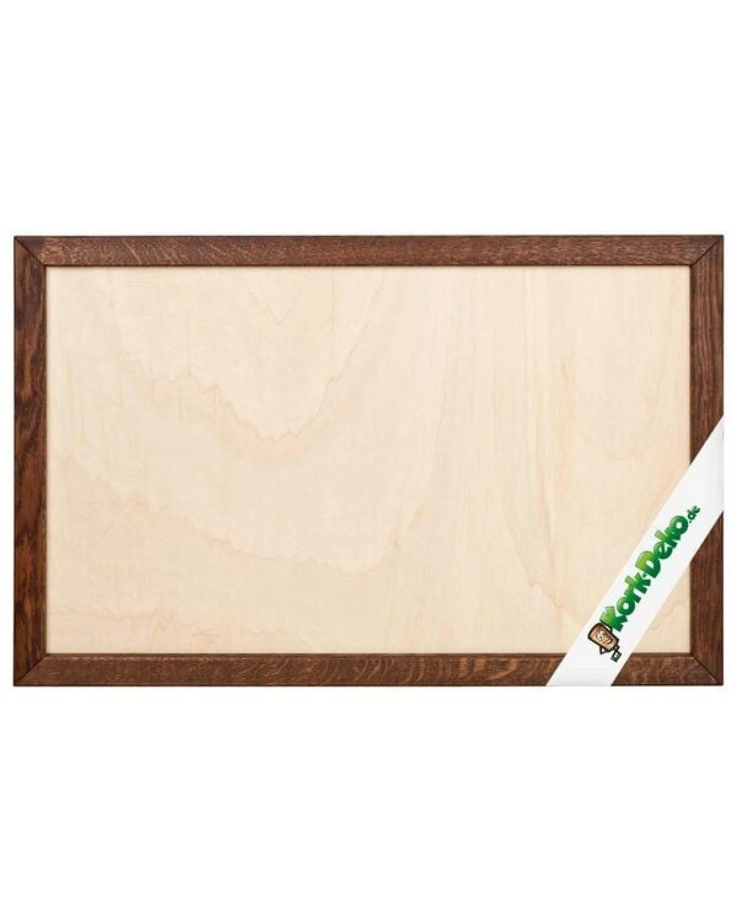 Kork-Deko Rahmen 90x60 cm für Pinnwand aus Kork – Eiche dunkel – DIY Holzrahmen leer – Ansicht 3