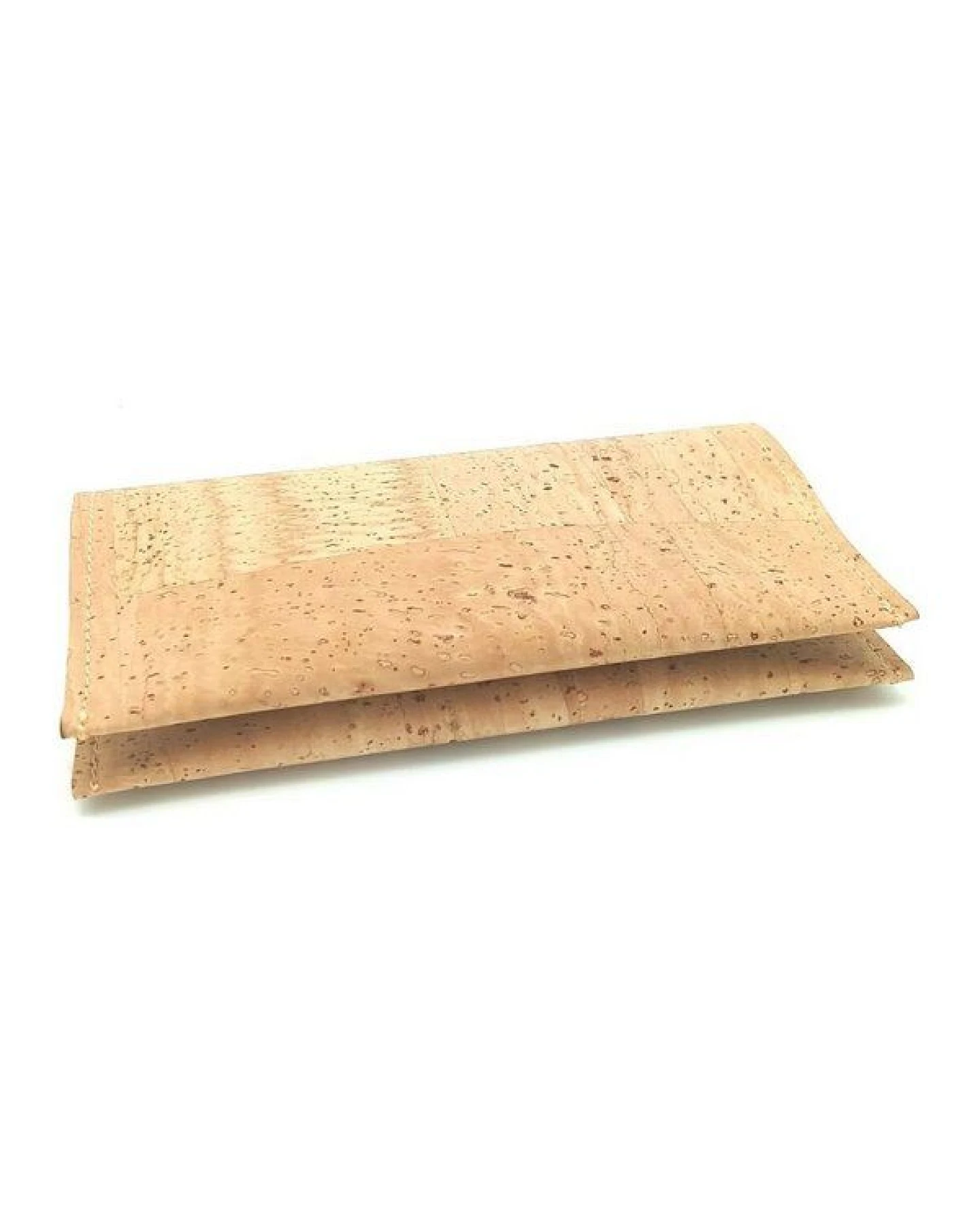 Kork-Deko Korkstoff Reisepass-Hülle Beige – 2 Kartenfächer, vegan & wasserabweisend – Ansicht 2