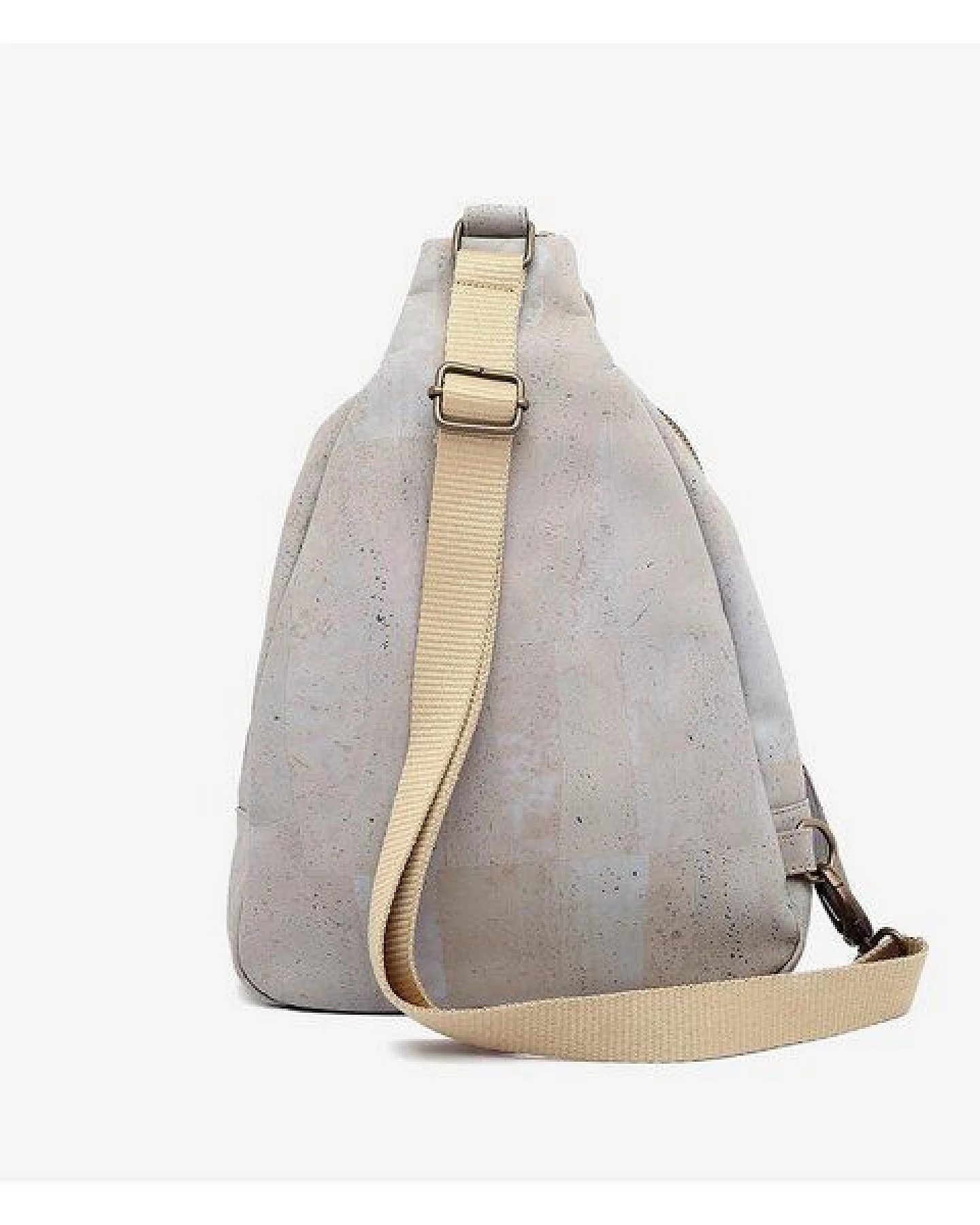 Kork-Deko Moderner Freizeit-Rucksack aus hellgrauem Kork – vegan, elegant & nachhaltig – Ansicht 2
