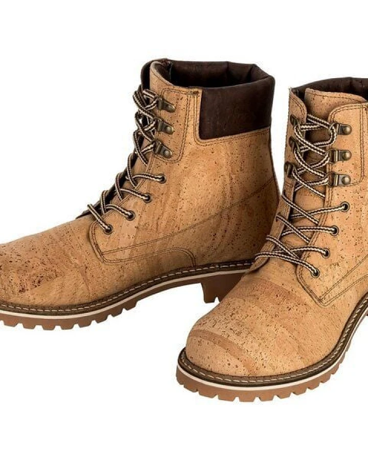 Kork-Deko Vegane Kork Schnürstiefel Unisex 40–45