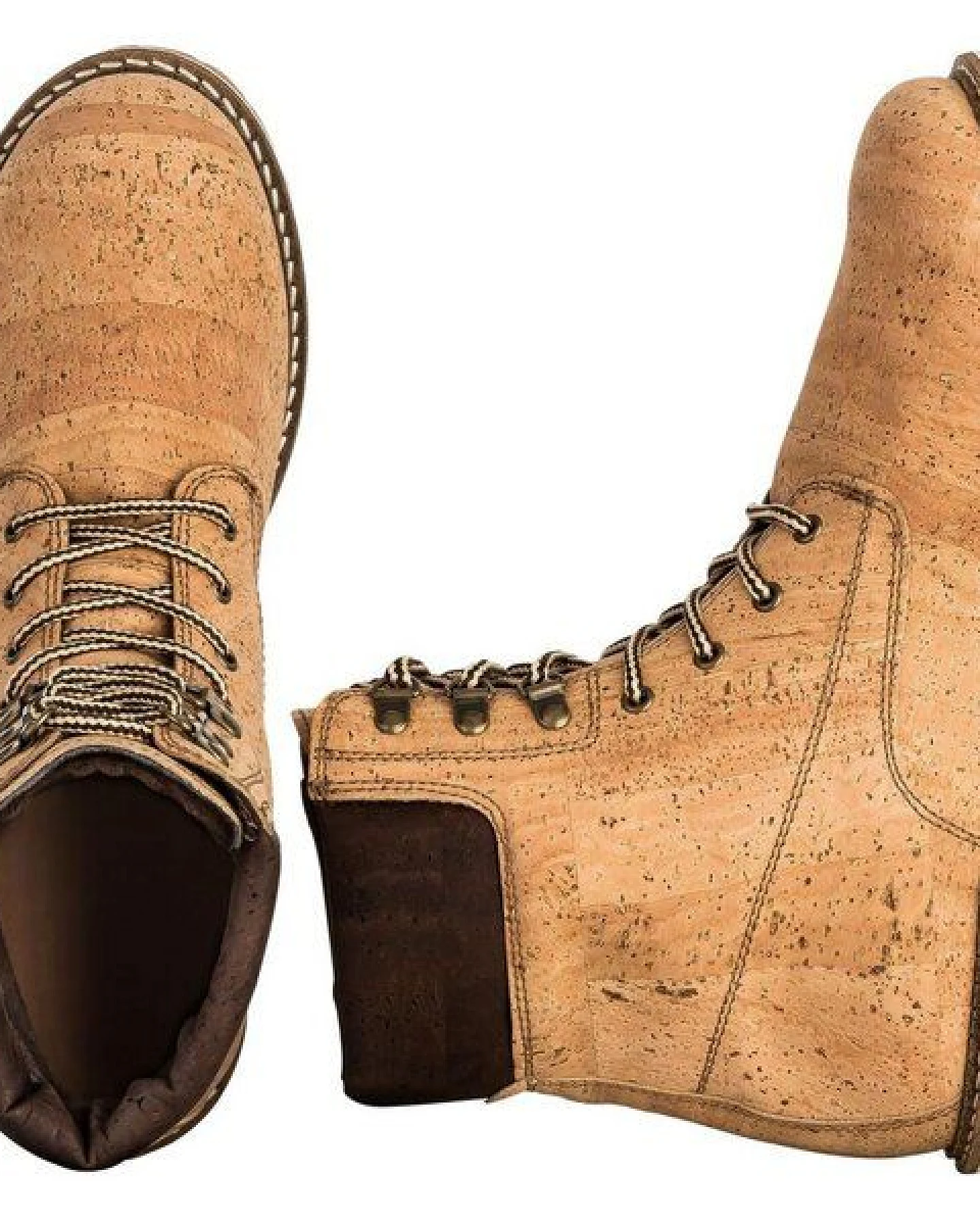 Kork-Deko Vegane Kork Schnürstiefel Unisex 40–45 – Ansicht 2