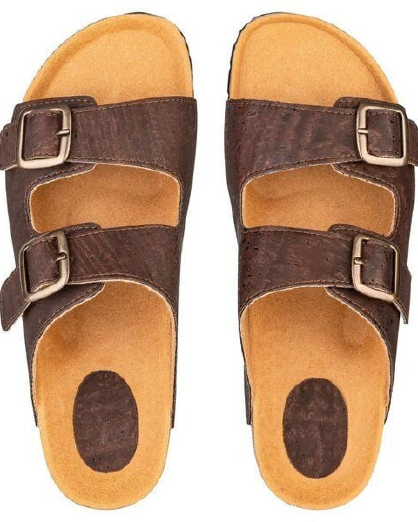 Kork-Deko Braune Kork-Sandalen – vegane Hausschuhe Unisex, Gr. 36–45, nachhaltig & bequem – Ansicht 4