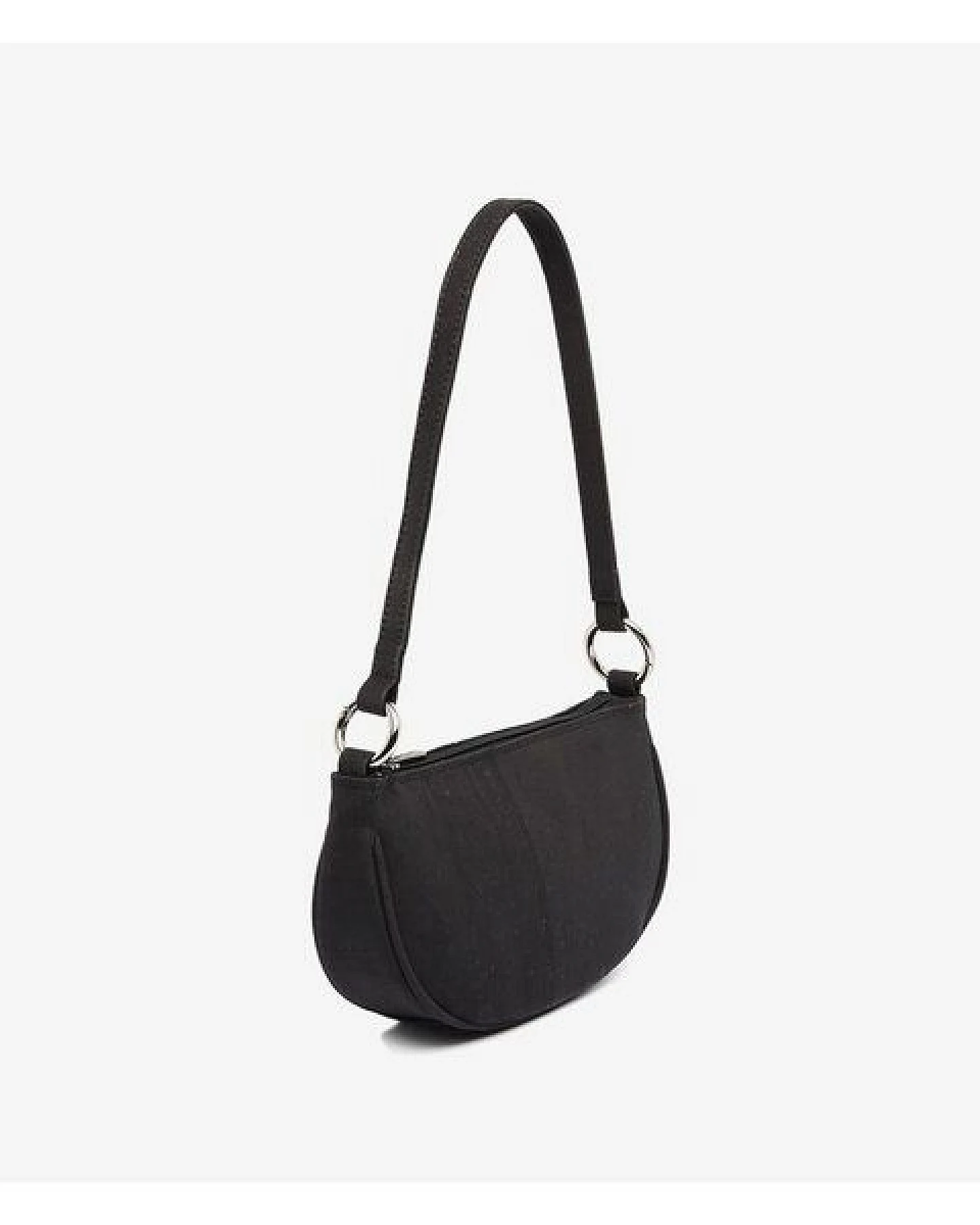 Kork-Deko Schwarze Kork-Schultertasche Damen – vegan, kompakt & mit Reißverschluss – Ansicht 3