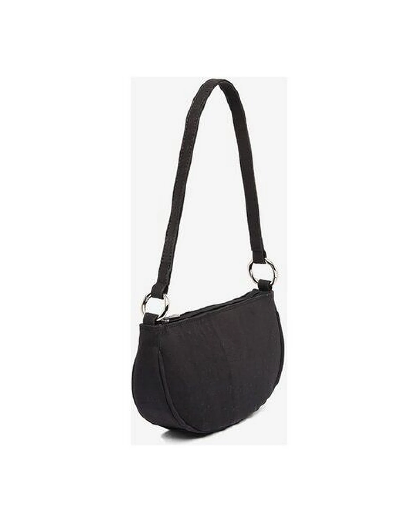 Kork-Deko Schwarze Kork-Schultertasche Damen – vegan, kompakt & mit Reißverschluss – Ansicht 4