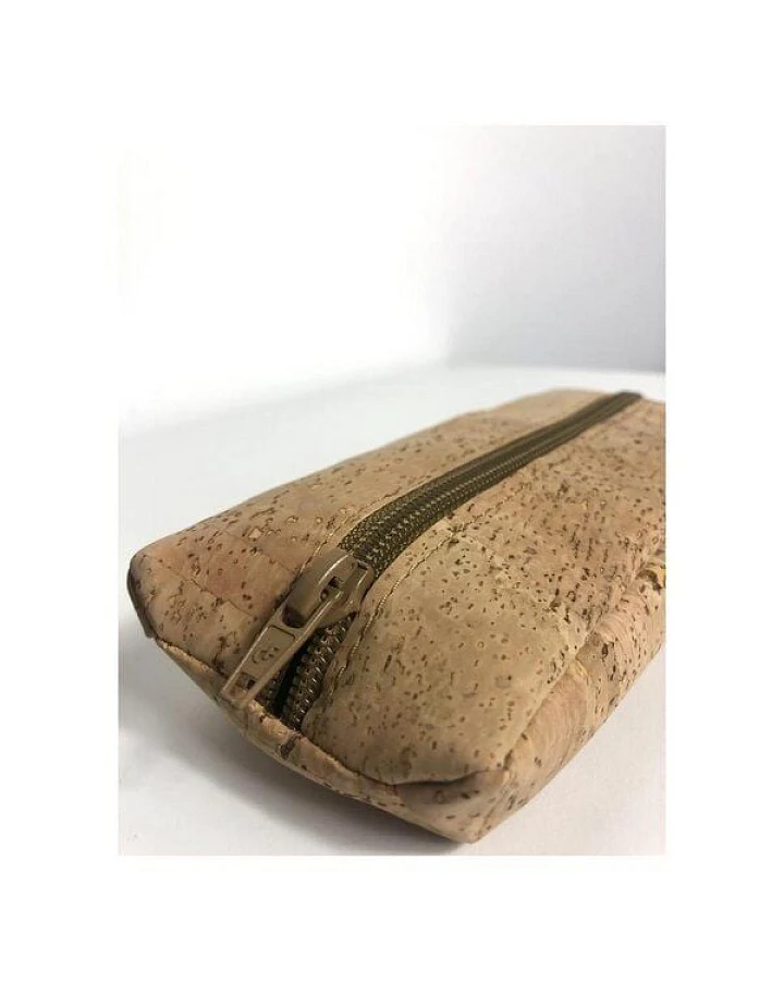 Kork-Deko Kork-Mäppchen 19×7×4 cm – kleine Kosmetiktasche & Federmäppchen, vegan