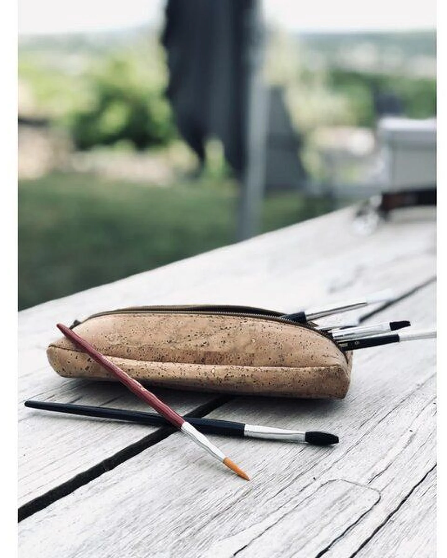 Kork-Deko Kork-Mäppchen 19×7×4 cm – kleine Kosmetiktasche & Federmäppchen, vegan – Ansicht 4