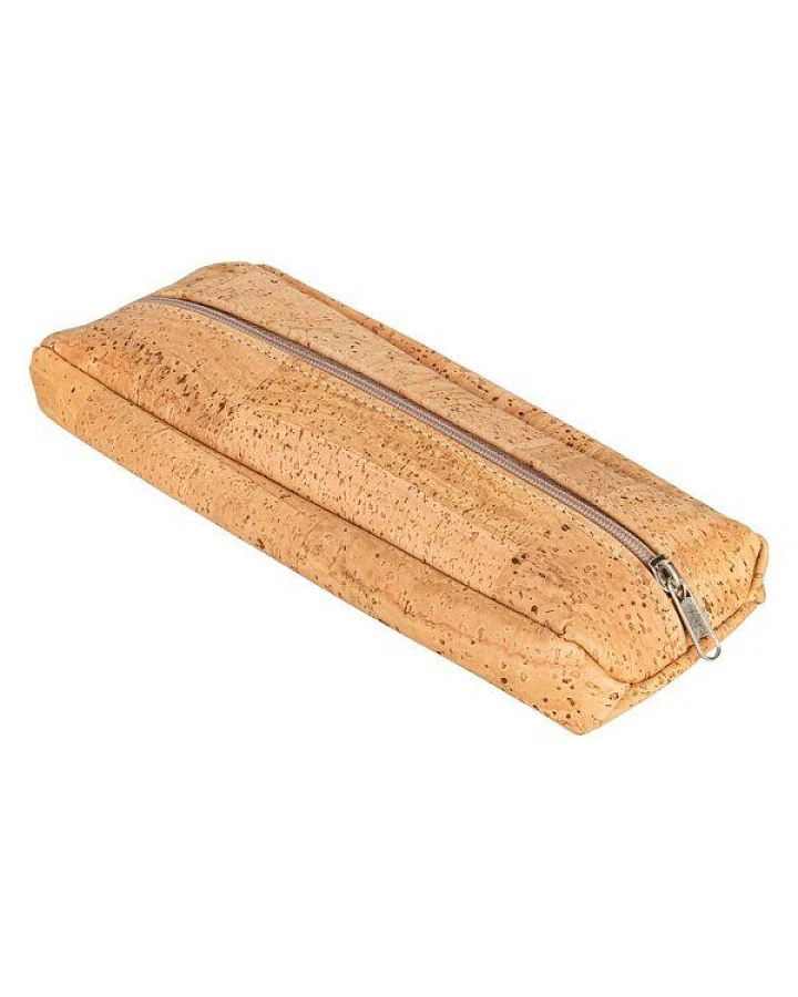 Kork-Deko Kork-Mäppchen 19×7×4 cm – kleine Kosmetiktasche & Federmäppchen, vegan