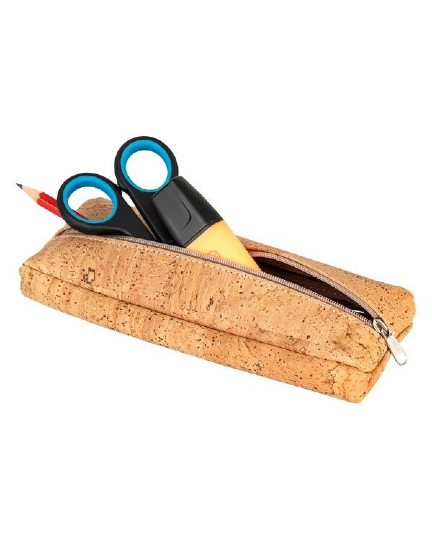 Kork-Deko Kork-Mäppchen 19×7×4 cm – kleine Kosmetiktasche & Federmäppchen, vegan – Ansicht 3