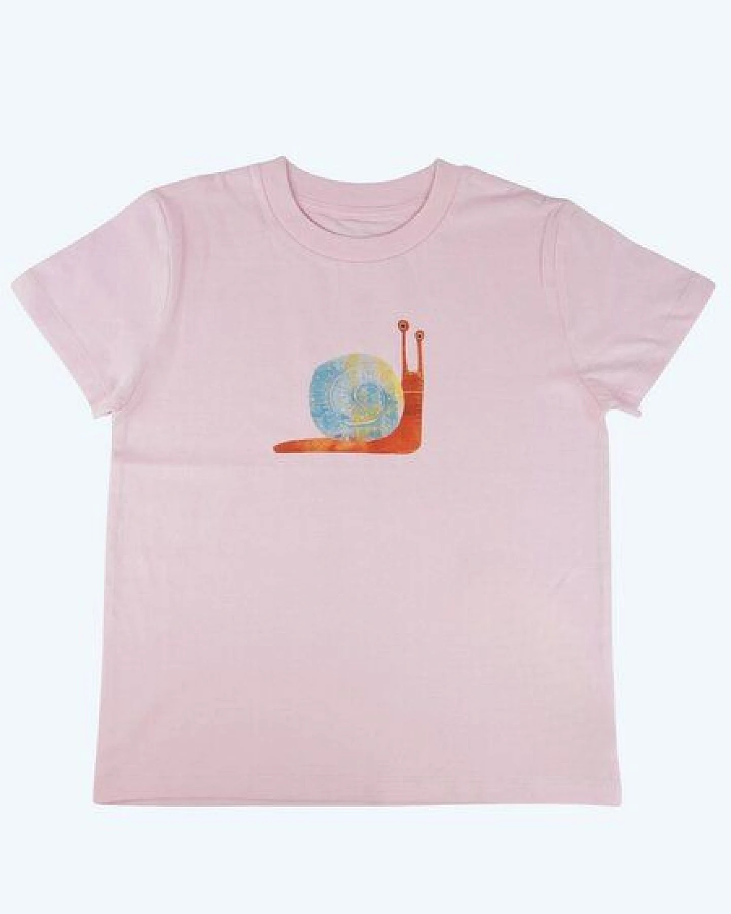 MELAdi Kinder Shirt aus Biobaumwolle - Schnecke auf Pink – Ansicht 2