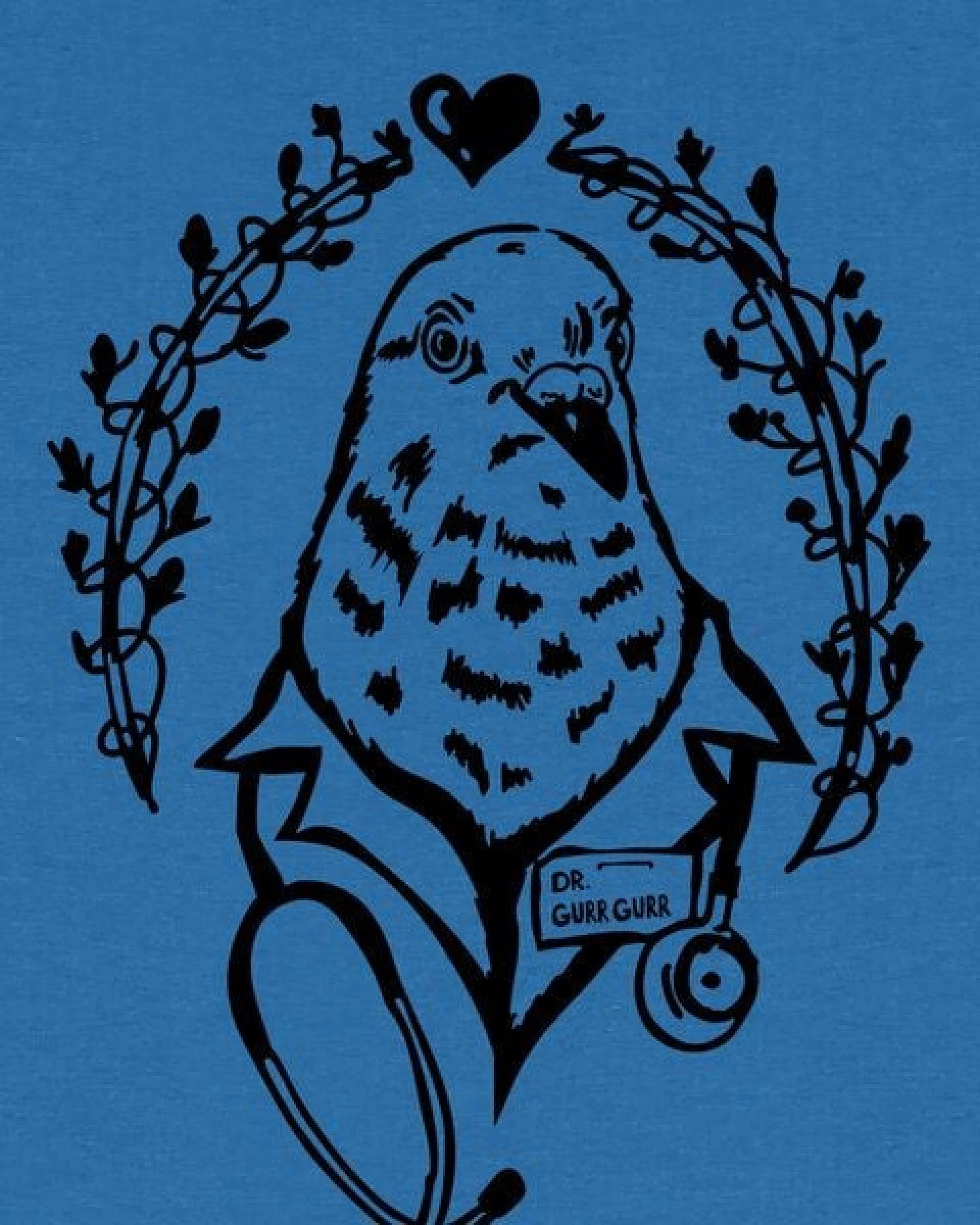 päfjes Taube Dr. Gurr Gurr - Fair Wear Unisex Bio Vegan T-Shirt – Ansicht 3