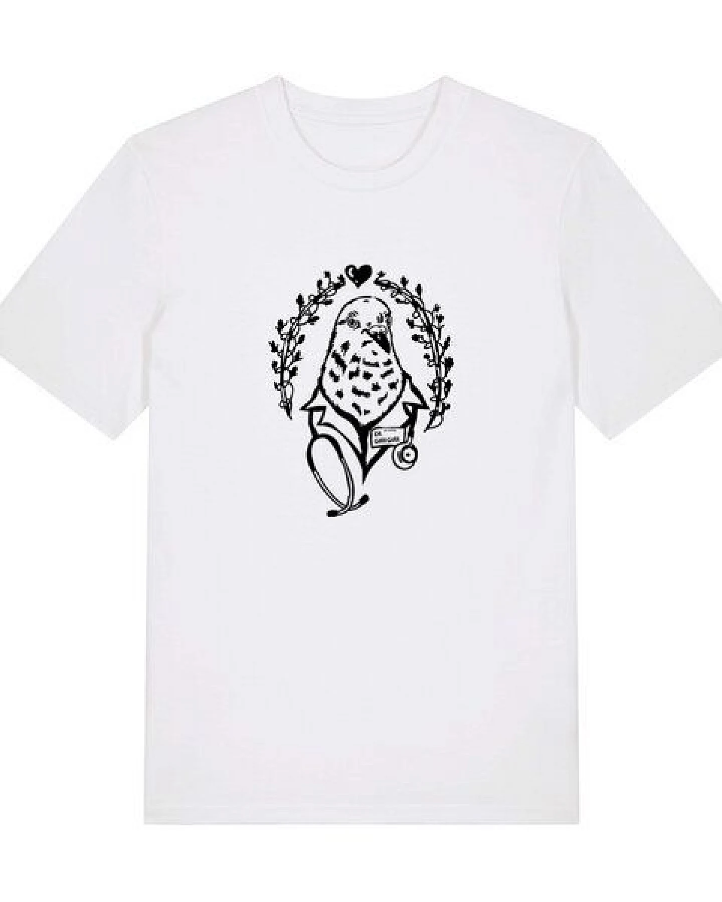 päfjes Taube Dr. Gurr Gurr - Fair Wear Unisex Bio Vegan T-Shirt – Ansicht 2