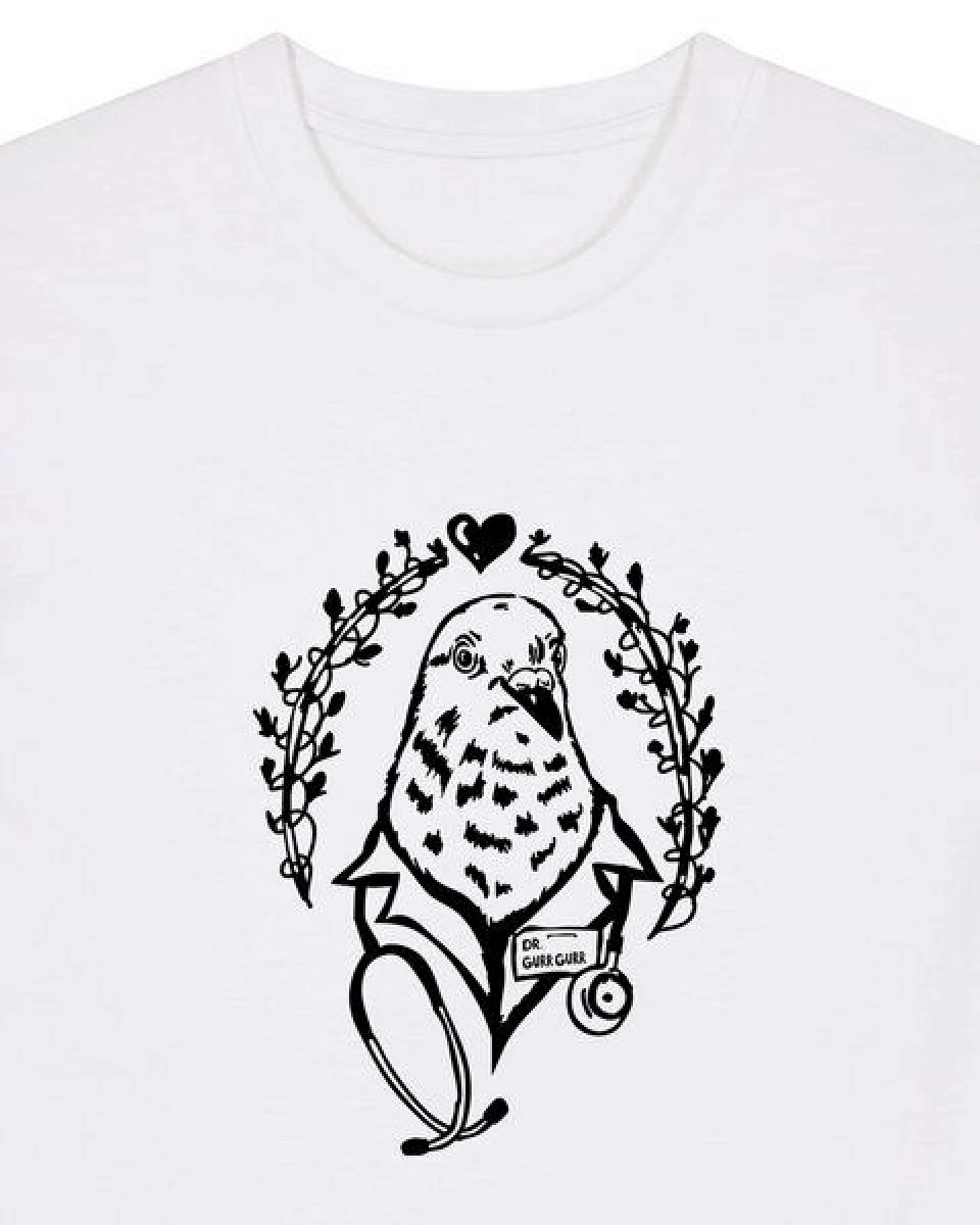 päfjes Taube Dr. Gurr Gurr - Fair Wear Unisex Bio Vegan T-Shirt – Ansicht 2
