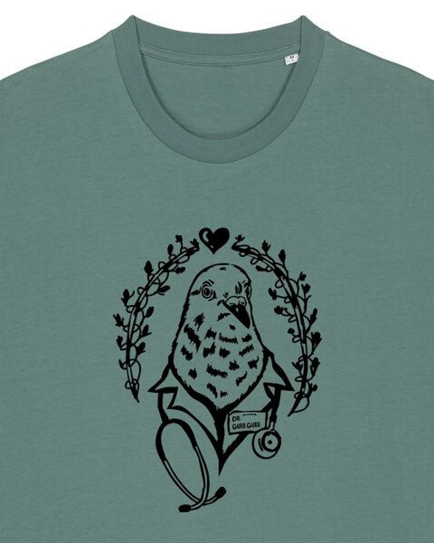 päfjes Taube Dr. Gurr Gurr - Fair Wear Unisex Bio Vegan T-Shirt – Ansicht 2