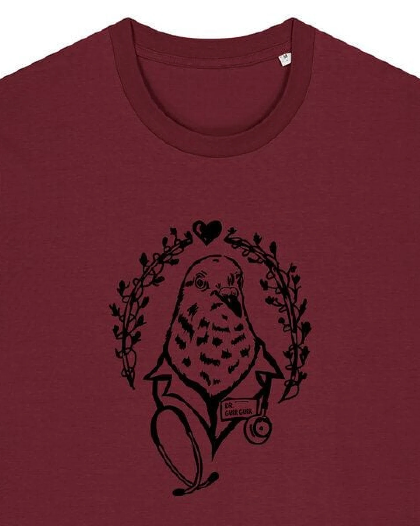 päfjes Taube Dr. Gurr Gurr - Fair Wear Unisex Bio Vegan T-Shirt – Ansicht 2
