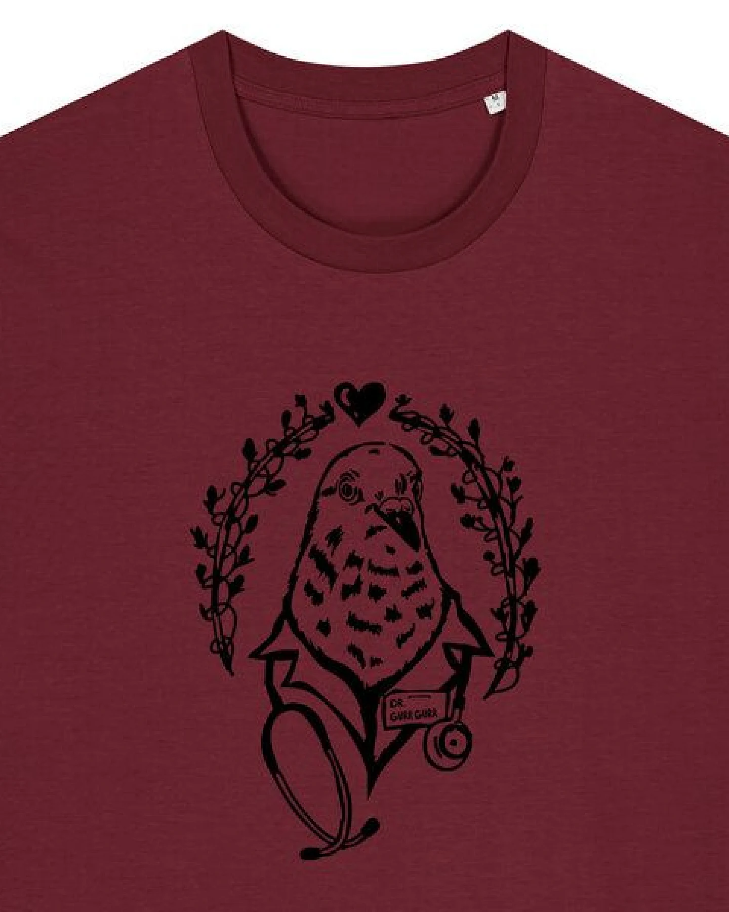 päfjes Taube Dr. Gurr Gurr - Fair Wear Unisex Bio Vegan T-Shirt – Ansicht 2
