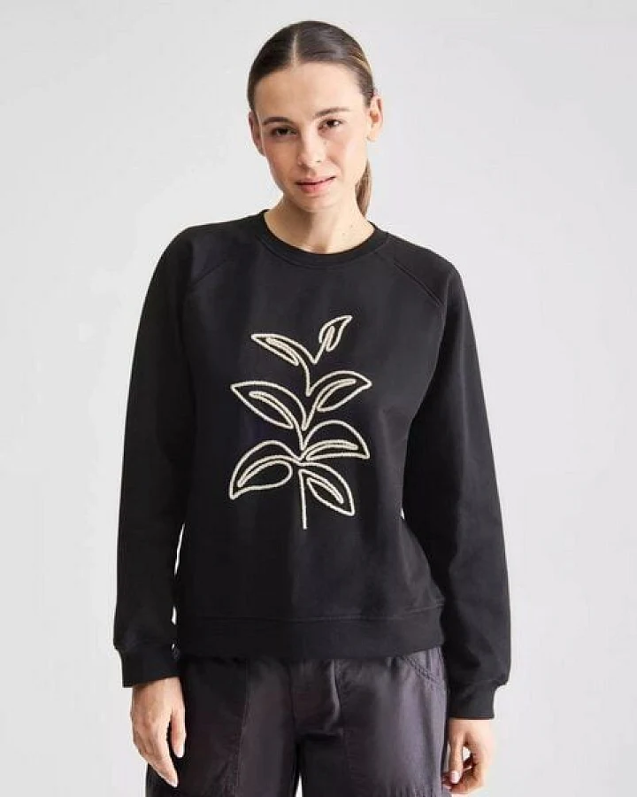 DEDICATED Sweatshirt aus Bio-Baumwolle - Line Art Leaves