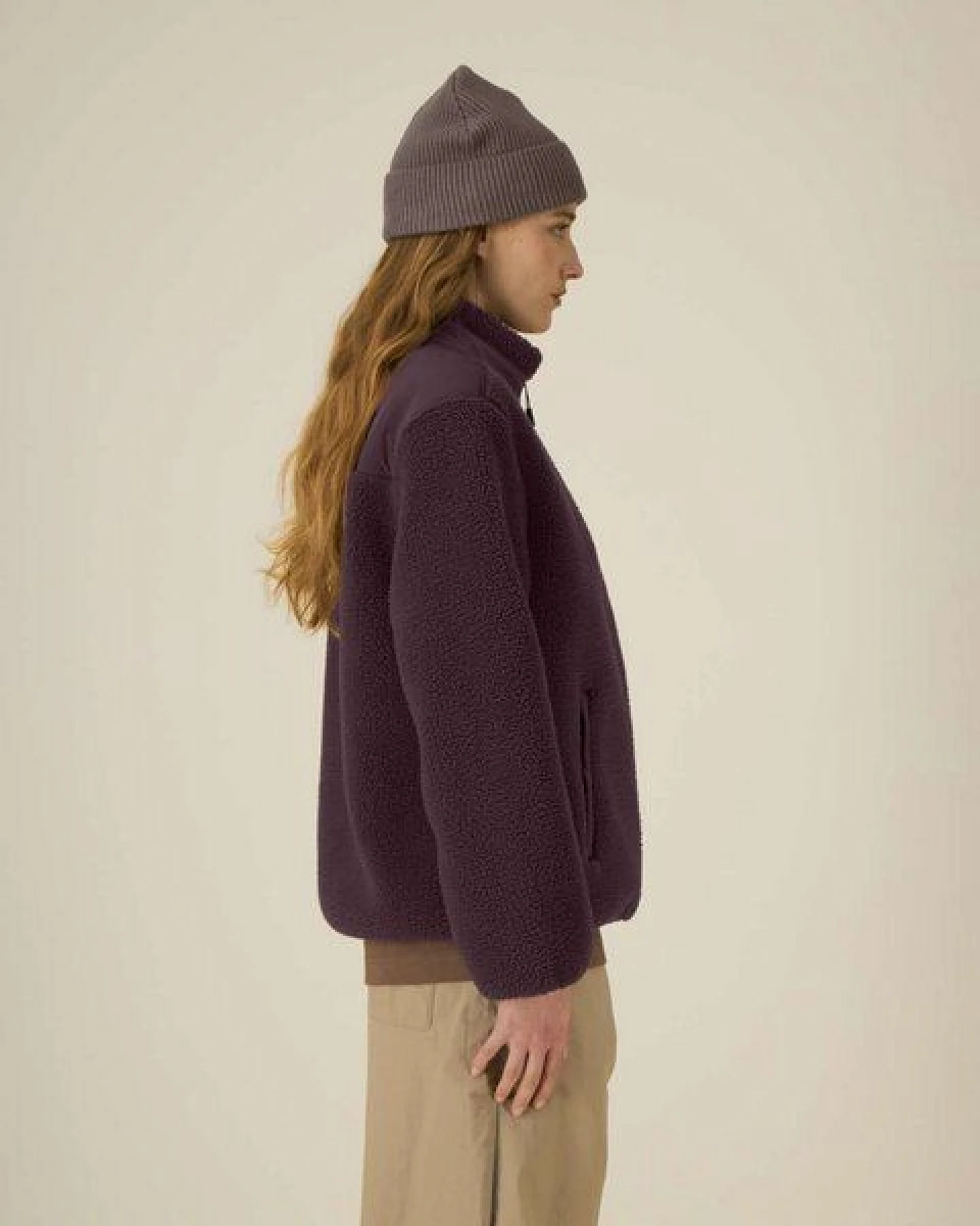 Kultgut ProEarth- New Recycling Generation - Kuschelige Sherpa Fleecejacke / With Love – Ansicht 2