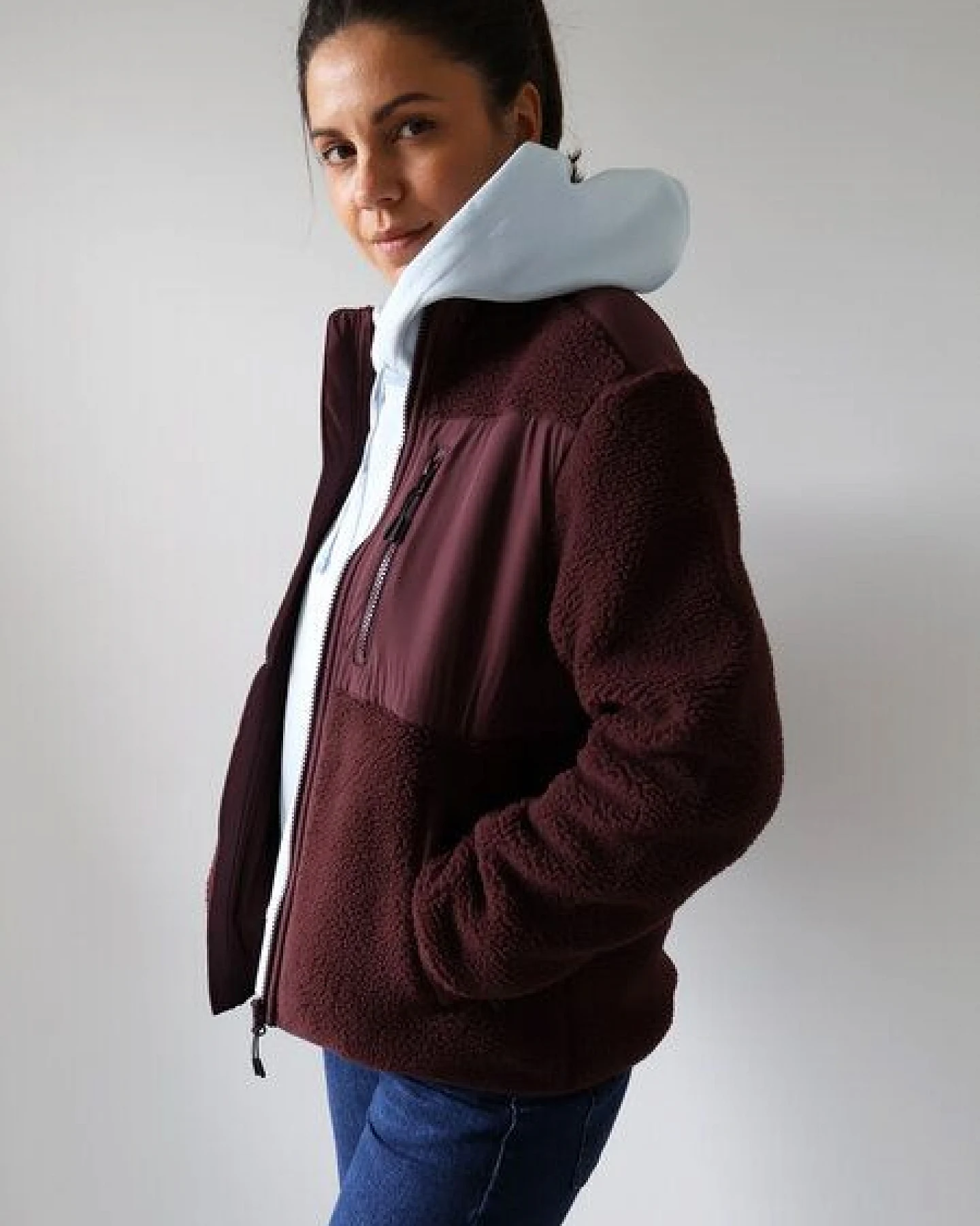 Kultgut Gemütliche Sherpajacke - Federleicht und Wärmend/ With Love – Ansicht 4