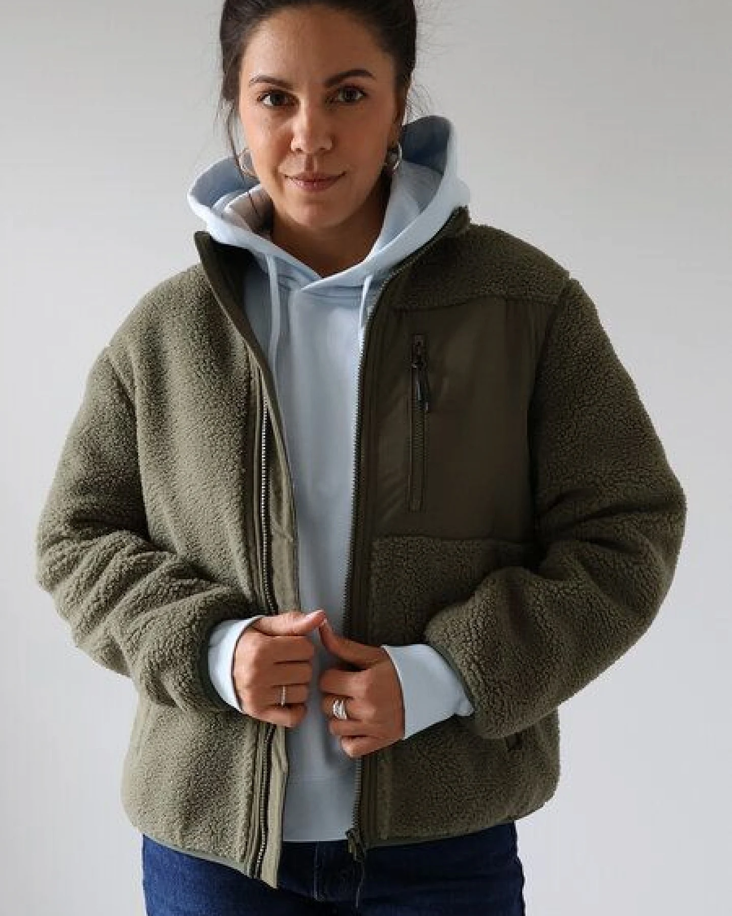Kultgut Gemütliche Sherpajacke - Federleicht und Wärmend/ With Love – Ansicht 2
