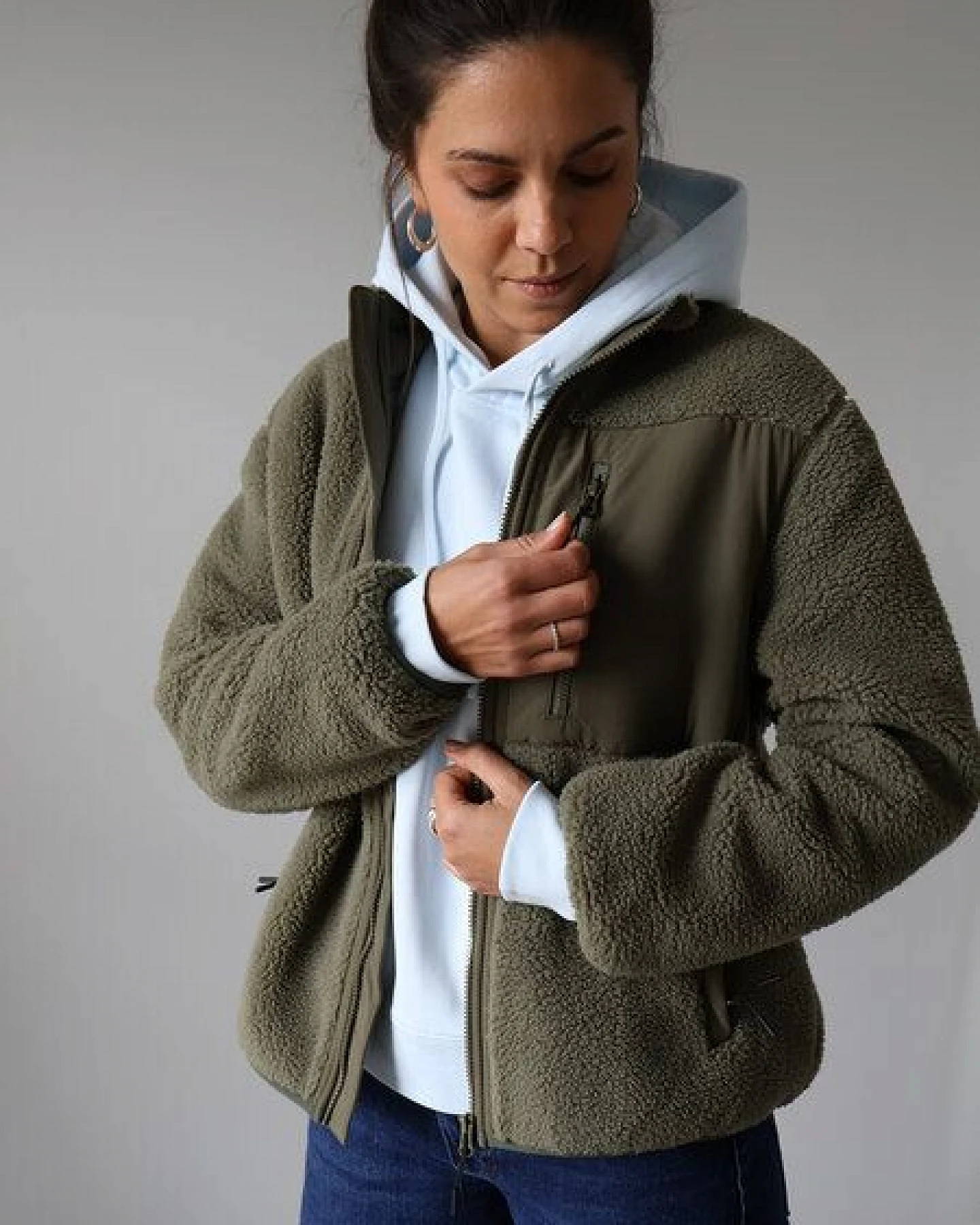 Kultgut Gemütliche Sherpajacke - Federleicht und Wärmend/ With Love – Ansicht 4