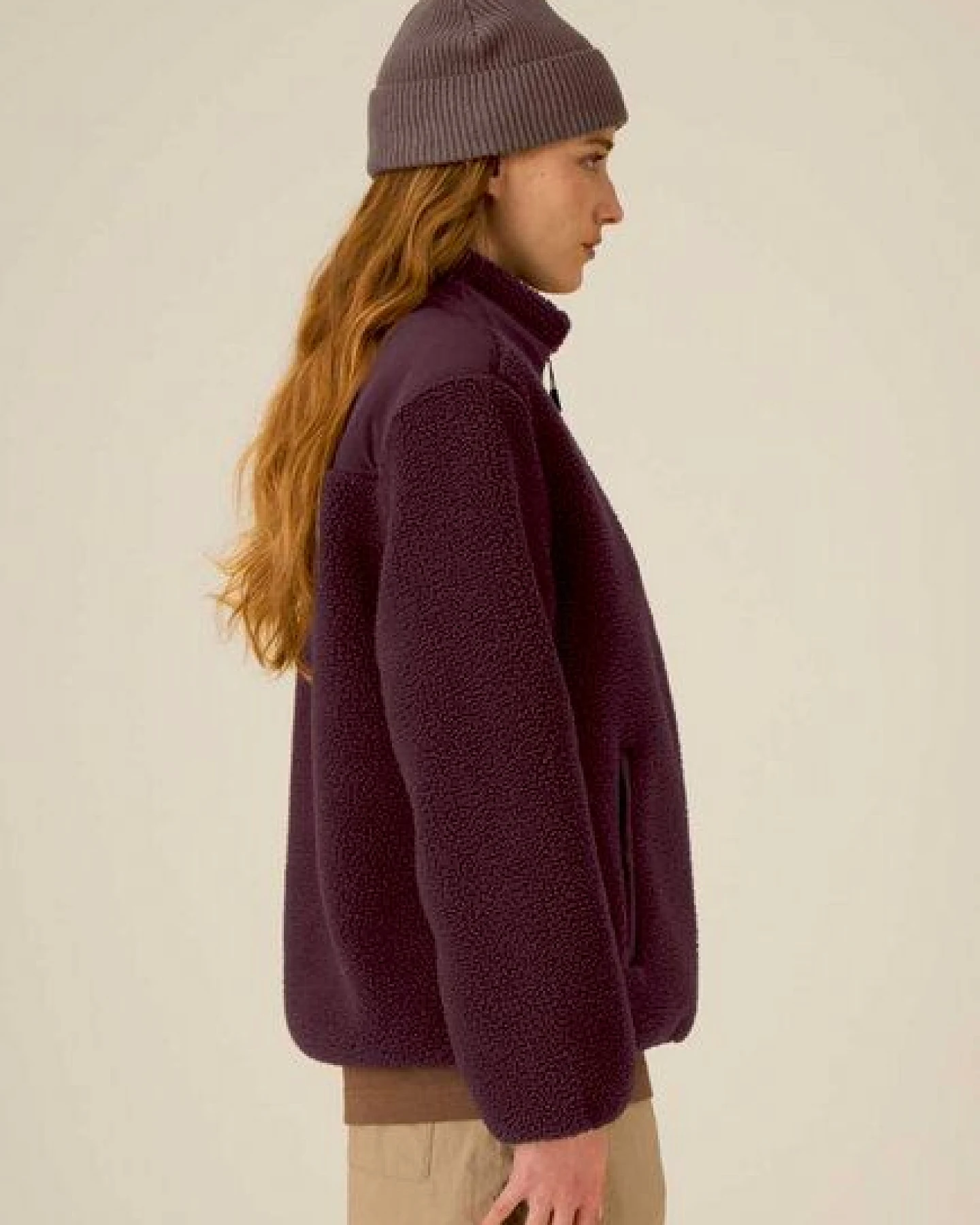 Kultgut ProEarth- New Recycling Generation - Kuschelige Sherpa Fleecejacke / With Love – Ansicht 2